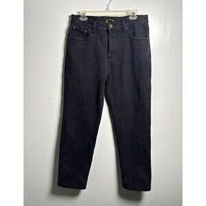 Stanley Men’s Black Wash Denim Jeans Fleece Lined Slim Straight 5-Pocket 32x32